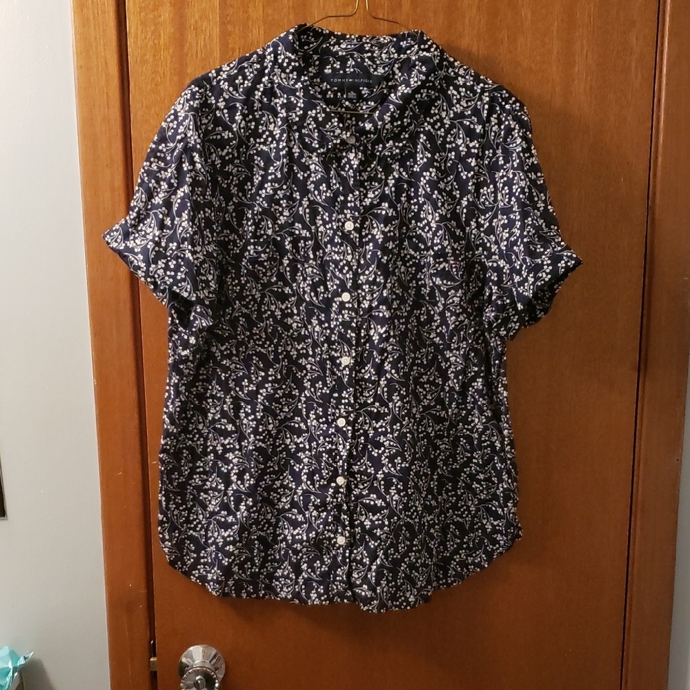 Tommy Hilfiger Navy Floral Shirt